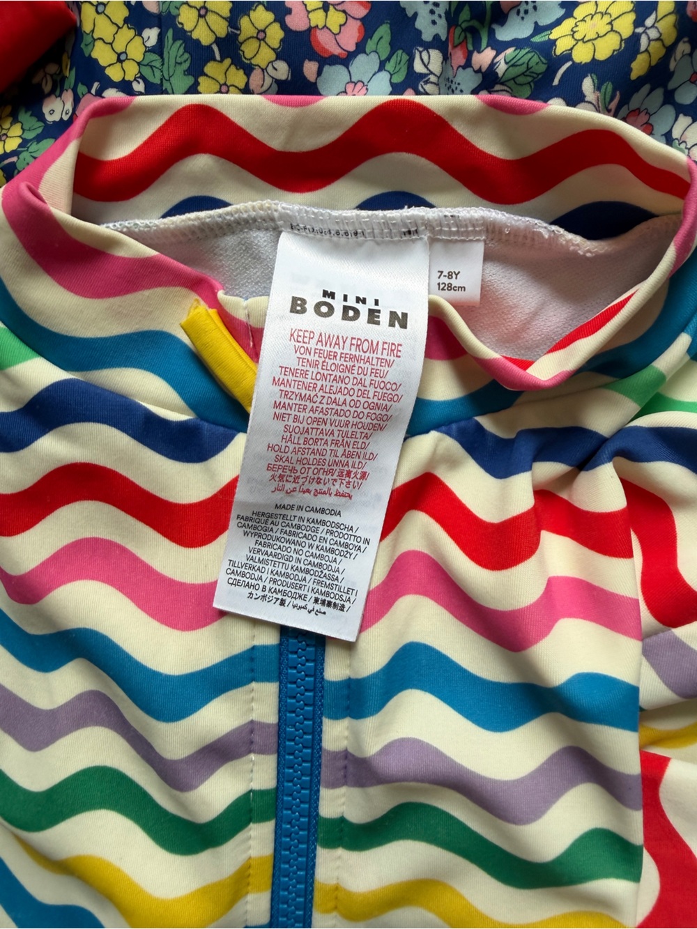 Boden Girls Short-sleeved Swimsuit 7-8Y - Picture 7 of 7